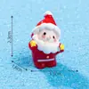Miniatura de paisaje linda estrellita figura de Papá Noel, accesorios de decoración DIY escena de nieve, adornos pequeños