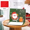 Cartão de Saudação 3D Pop-up Festival de Natal Blessing Manuscrito Ins Cartão Pequeno Fofo Decoração de Mensagem de Presente Cartolina Manuscrita