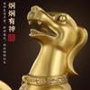 Figura de Perro de Dinero de Cobre para Rellenar la Esquina Noroeste, Perro de Cobre para Proteger la Riqueza, Adorno Artesanal de Decoración para el Hogar del Perro del Zodiaco