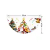 Banderas colgantes navideñas de Amazon transfronterizas, banderas semicirculares, banderas en forma de abanico, banderas de formas especiales, decoraciones para vallas de fiestas navideñas