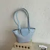 Bolsa de Mão de Nicho de Luxo Feminina 2026 Nova Moda Textura Trançada Bolsa Cesta de Piquenique Bolsa Tote Casual para o Dia a Dia