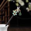 Elegante Horquilla para el Cabello con Borla de Camelia Nuevo Vestido Chino Antiguo Cheongsam Pan Horquilla para el Cabello de Madera Accesorios de Estilo Antiguo Moderno Paso a Paso Horquilla para el Cabello