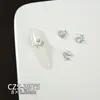 Accesorios de Arte para Uñas Serie Océano de Verano: Estrellas de mar, Conchas, Medusas Lujosas y Brillantes, Pedrería para Uñas Azul Océano Transparente