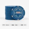 Fichas de póker de cerámica de alta calidad de Texas de 43 mm, nuevo marcador de puntuación para sala de ajedrez y cartas, con valor nominal, sin valor nominal, moneda de ficha