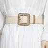Cinturón Tejido Vintage de Estilo Étnico Vestido de Mujer a la Moda Cinturón Decorativo Combinable Cubre Cintura Ancho Accesorios