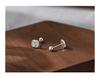 Pendientes de plata de ley S999 con diseño de flor de coche y trébol de cuatro hojas para mujer, para dormir sin quitárselos, versión coreana de moda, diseño de nicho con temperamento, tornillos