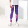 Pantalones de niña verano finos elásticos para niños leggings de seda de leche para bebé pantalones largos estampados sin bolitas