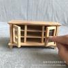 1:Casa de muñecas de 12 pulgadas, cabaña de bricolaje, mini muebles de madera color/blanco, mueble de TV de doble puerta, almacenamiento