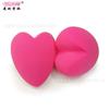 Esponja de maquillaje en forma de corazón Q súper suave y elástica no comer rosa corazón de durazno esponja de maquillaje de doble uso húmedo y seco herramientas de maquillaje con formas especiales