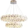 Lustre retrô francês-americano para restaurante, luminária pendente vintage de cerâmica de alta qualidade para casas de chá, lojas de roupas e pousadas