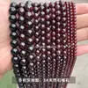 Jingdian Jewelry Granos Sueltos de Granate Naturales Redondos para Pulsera de Mujer Accesorios para Joyería DIY Venta al por Mayor en Stock