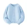 Suéteres Malha Meninas Meninos Estilo Primavera Outono Roupa Exterior 2026 Novo Estilo Médio Grande Cardigã Jaqueta Infantil Roupas de Outono Infantil