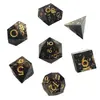Dados de Resina Juego de Mesa DND Dungeons & Dragons COC Juego de Rol TRPG Cthulhu Poliedros D4-D20 Set de 7 Piezas