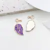 1 Colgante Morado con Goteo de Aceite Estilo Coreano DIY Pulsera de Aleación de Zinc Colgante para Collar Pendiente Colgante para Llavero Accesorios de Joyería