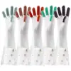 Guantes de Plástico de Goma Impermeables con Patrón Imprimible para Lavar Platos, Limpieza del Hogar, para Mujer