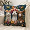 Fundas de Almohada 3D Más Vendidas Transfronterizas con Animales Lindos Adecuadas para Decoración de Sofá y Sala de Estar en Casa, Fundas de Cojín Personalizables