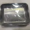 Recipiente cuadrado de acero inoxidable para conservar el sabor, caja de almacenamiento para refrigerador con tapa, caja pequeña para alimentos, frutas, guarniciones, condimentos