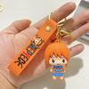 Llavero de dibujos animados transfronterizo nuevo one piece Luffy Nami Shanzhi saolong llavero muñeco para hombres y mujeres colgante adornos