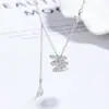 Plata de Ley S925 2025 Nuevo Ins Accesible Lujo Moda Elegante Incrustado de Diamantes Collar de Serpiente Cintura Pequeña Joyería Versátil