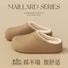 Chinelos de Algodão Birkenstock Impermeáveis e Resistentes a Manchas para Mulheres, Uso Interno em Casa Outono/Inverno, Aveludados Espessos Antiderrapantes Quentes, Podem Ser Usados ao Ar Livre Chinelos de Algodão