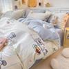 Algodón Dibujos Animados Kawaii Ropa de Cama Juego de Cuatro Piezas Corazón de Niña Algodón Puro Estilo Princesa Dormitorio Estudiantil Juego de Tres Piezas Lote
