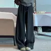 Calça de Maternidade Nova Outono 2026, Calça Casual Larga Reta Solta em Tecido Macio