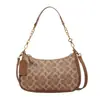 Bolso Nuevo de Comercio Exterior Vintage Floral para Mujer bajo el Brazo, Bolso Cruzado Versátil Clásico Teri Fashion con Estampado de Cadena, Bolso de Hombro Único tipo Mahjong