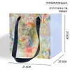 Bolsa de Tote Cuadrada de Óleo de Moda, Bolsa de Regalo con Ramo, Bolsa de Regalo Floral de Moda, Venta al por Mayor de Suministros Florales para Floristerías
