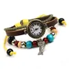 Lote Mixto de Relojes Pulsera de Moda y Versátiles de Piel de Vaca, Relojes Pulsera para Estudiantes con Colgante de Pez Pequeño, Relojes Pulsera de Cuero Genuino para Mujer