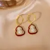 Brincos de Pérola em Forma de Cabaça com Microincrustação de Angorá Prateado, Estilo Único e de Alto Padrão, Brincos Versáteis de Luxo Leve