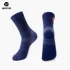Calcetines de Ciclismo Rock Brothers Calcetines para Bicicleta de Carretera y Montaña Deportivos Transpirables Antibacterianos que Absorben el Sudor Calcetines para Correr de Tubo Medio Hombres y Mujeres