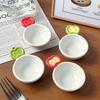 Pratos de Condimento Fofos Selecionados Cuidadosamente Série de Frutas 3D Estilo Alça, Pratos de Molho, Pequenos Pratos Domésticos Cerâmicos Coloridos sob Esmalte