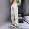 Pantalones Rayados Nasa para Hombre, Primavera y Otoño, Forro Polar, Holgados de Pierna Recta, Casual, Adecuados para Altura 165cm