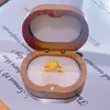 Anel Dourado Estilo Loja de Ouro Areia Dourada Flor Antiga Design de Nicho Anel Luz Luxo Moda Aberto Versátil Joia