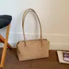 Bolso de Hombro Retro Versátil Elegante Casual de Gran Capacidad para Mujer, Ante de Gama Alta Transfronterizo
