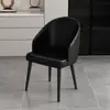 Cadeira Novo Estilo para Uso Doméstico, Cadeira de Jantar de Luxo Leve, Banqueta de Maquiagem Comercial, Cadeira de Reunião e Lazer, Banqueta Pequena de Apartamento com Encosto de Ferro Forjado