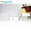 Colorking Vaso de Vidrio Esmerilado para Agua Fría Vidrio de Transferencia Térmica Vaso de Vidrio DIY Personalización de Logotipo