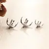 Zsen F136 Aleación de Titanio Fondo Redondo Soporte Vacío Alto Brillo Corte Rosa Swarovski Pendientes de Cuatro Garras Cabeza de Uña de Labio Soporte de Copa