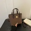 Bolso tipo cubo retro minimalista nuevo, bolso casual de moda, bolso de hombro y bandolera para mujer con textura, novedad primavera 2026