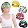 Moda Retro Europea y Americana Estampada Viaje Fiesta Absorbente de Sudor Transpirable Yoga Correr Fitness Deportes Diadema Cinta para la Cabeza