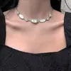 Estilo punk callejero remache cruz cadena clavícula gargantilla oscura nicho collar exagerado masculino y2h joyería femenina