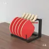 Estante Minimalista para Guardar Pelotas de Ping Pong, Organizador de Paletas, Soporte de Paleta para Montar en la Pared para Sala de Recreación y Entrenamiento