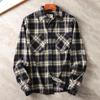 Camisa xadrez de manga comprida 2024 Primavera e Outono Nova Camisa Casual Masculina Moderna Casaco Fino Protetor Solar Roupas