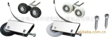 壁柜上下带轴滑轮
