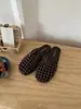 1396-1~Medias Zapatilla Abiertas para Mujer para Uso en Exteriores, Nuevo Estilo 2026, Mocasines Perezosos de Fondo Plano con Tejido Francés Hueco