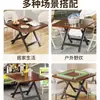 Mesa pequena, mesa de jantar dobrável, adequada para aluguel, portátil para exterior, para montar barracas, para uso doméstico em apartamentos pequenos, mesa de jantar redonda simples