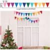 Bandeira Triângulo de Feltro Lâmpada Puxar Bandeira Decoração Elástico Alto Pom-Pom Puxar Bandeira Festa de Feriado de Natal Parede Decoração de Natal