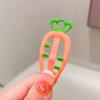 Dopamina Color Zanahoria Bebé Clip bb Clip para Cabello Roto Adorno para la Cabeza para Niños Accesorios para el Cabello para Niños Lindo Clip para el Cabello con Gota de Aceite