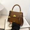 Bolso Kelly Portátil Retro Urbano Individual Extranjero para Mujer 2025 Nueva Moda Bolso Bandolera de Hombro de Alta Gama