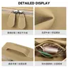 Bolso de Mano de Moda Hecho de Piel de Vaca de Primera Calidad, Neceser Portátil Multifuncional de Gran Capacidad, Bolso Versátil para Guardar Productos de Cuidado de la Piel